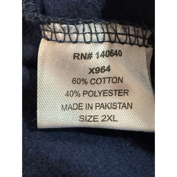 Country To The Bone C2B Hoodie Mens Navy Blue Size 2XL (45) - Picture 4 of 9